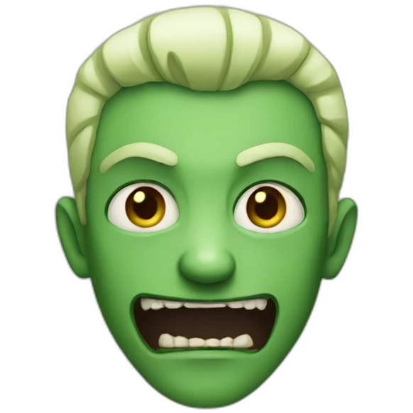 Greenish-grunge-vampire emoji
