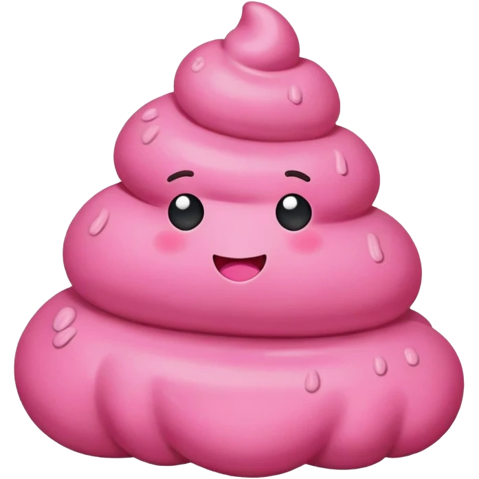 Pink poop emoji