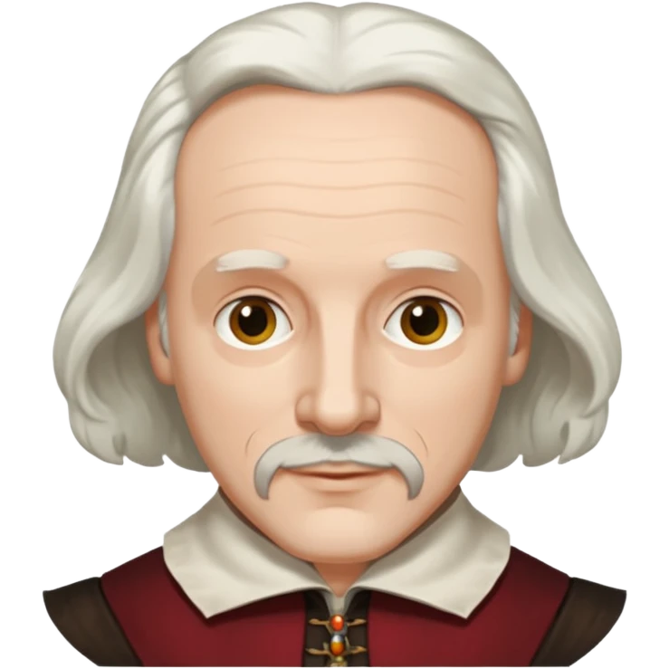 Shakespeare portrait identical to original emoji