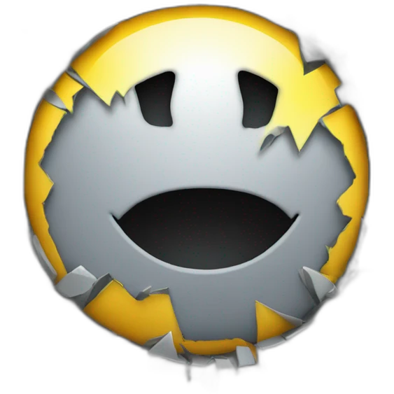  A broken or glitchy software icon emoji