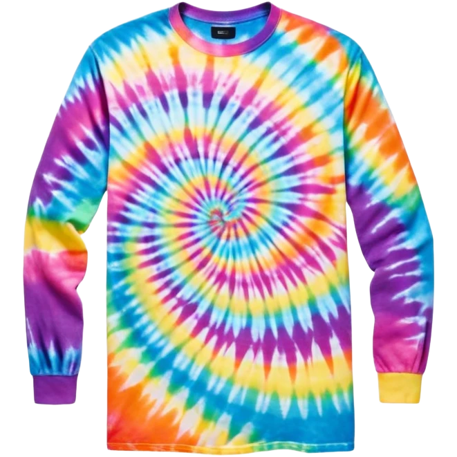 Long sleeve tie dye shirt emoji