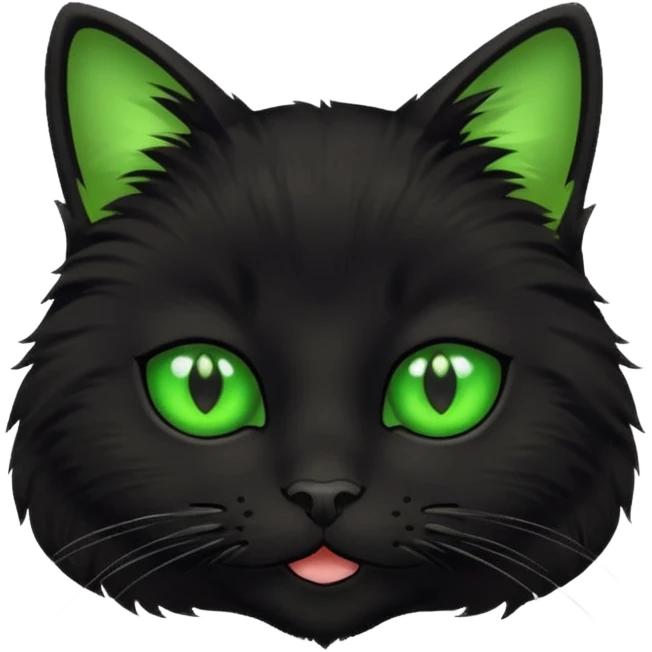 Black Kitty face emoji