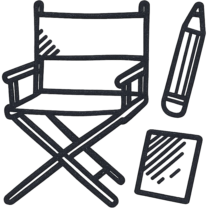 Director’s Chair with Pencil + Swatch emoji