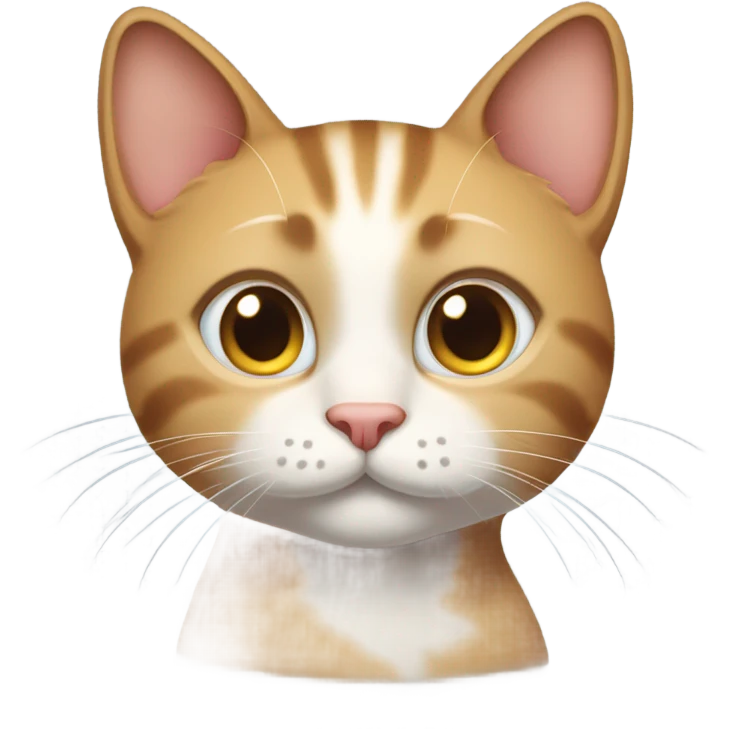 "The cat shows a grateful expression." emoji