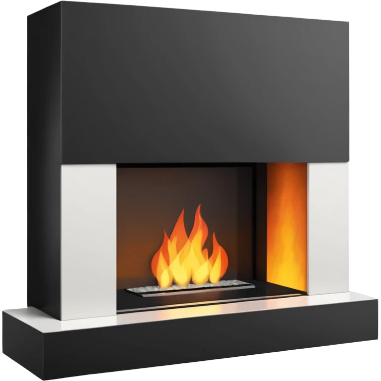 Modern Minimal Fireplace emoji