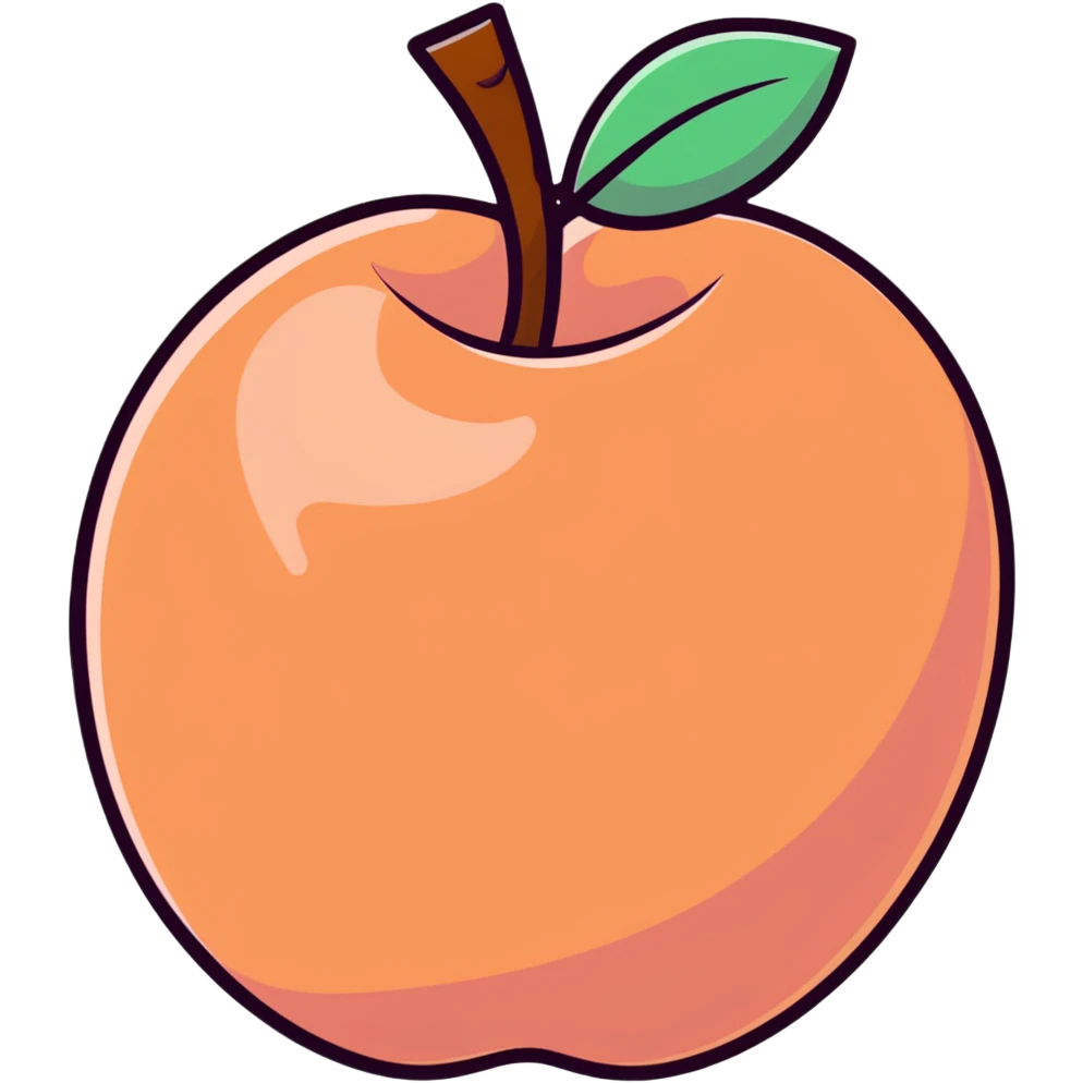 peach with curves emoji