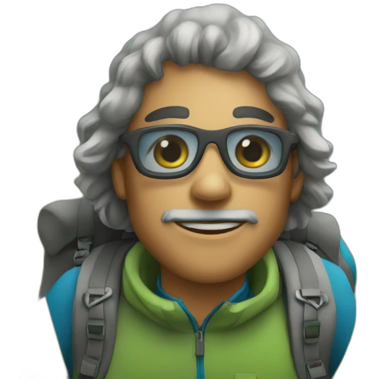 hiker emoji