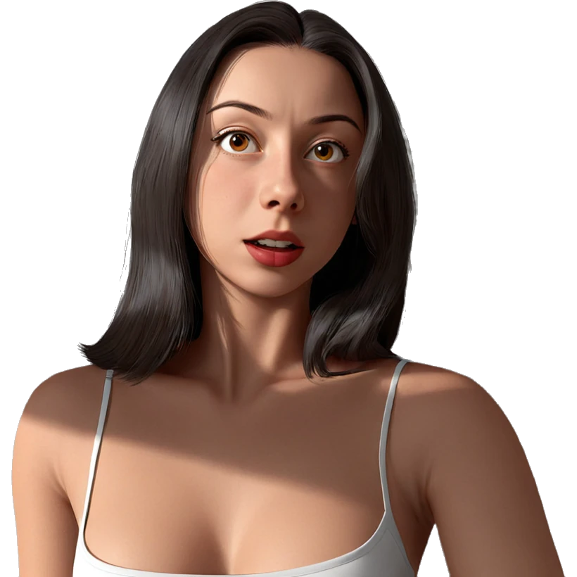 realistic portrait of girl emoji