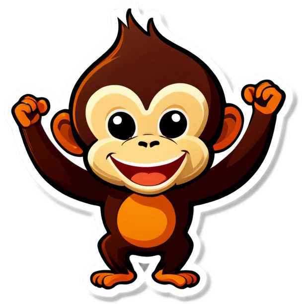 Happy monkey emoji