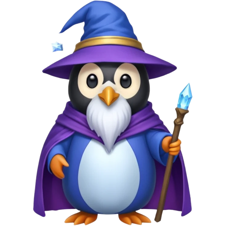 Penguin Wizard emoji