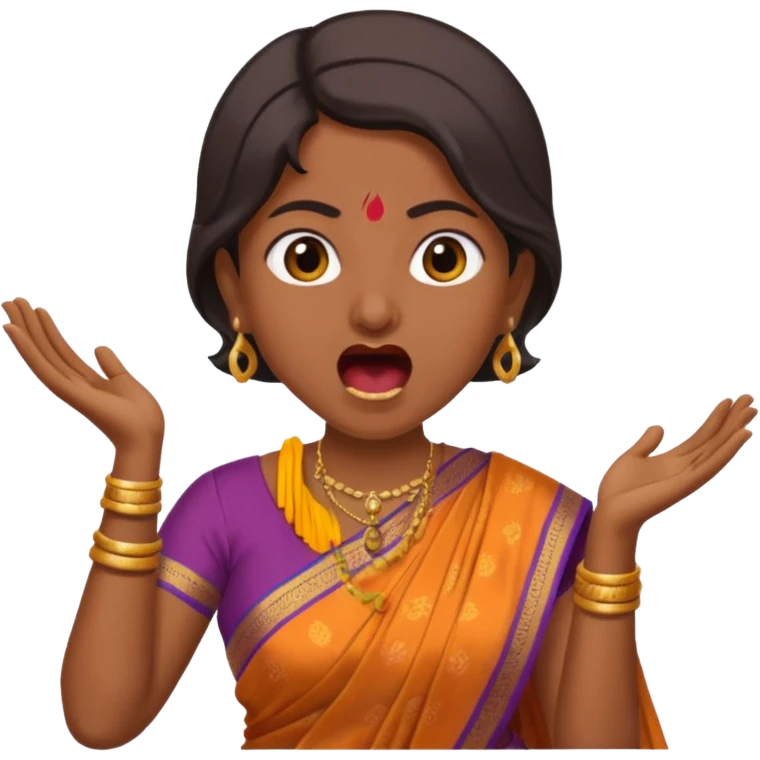 indian mom yelling emoji