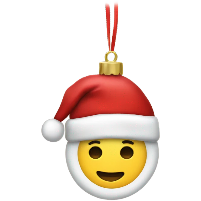 Christmas ornament emoji