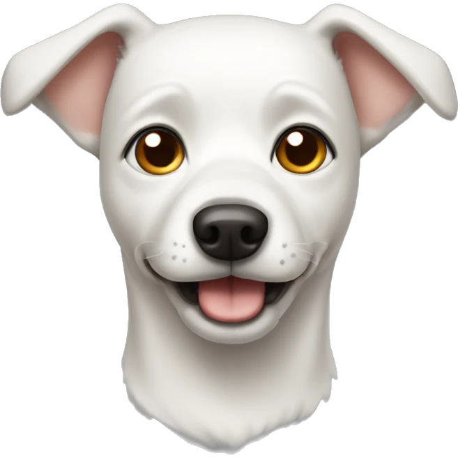 White pointy eared dog emoji