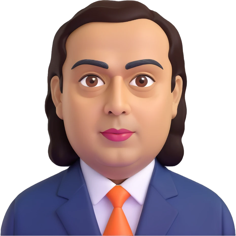 portrait of Mukesh Ambani emoji