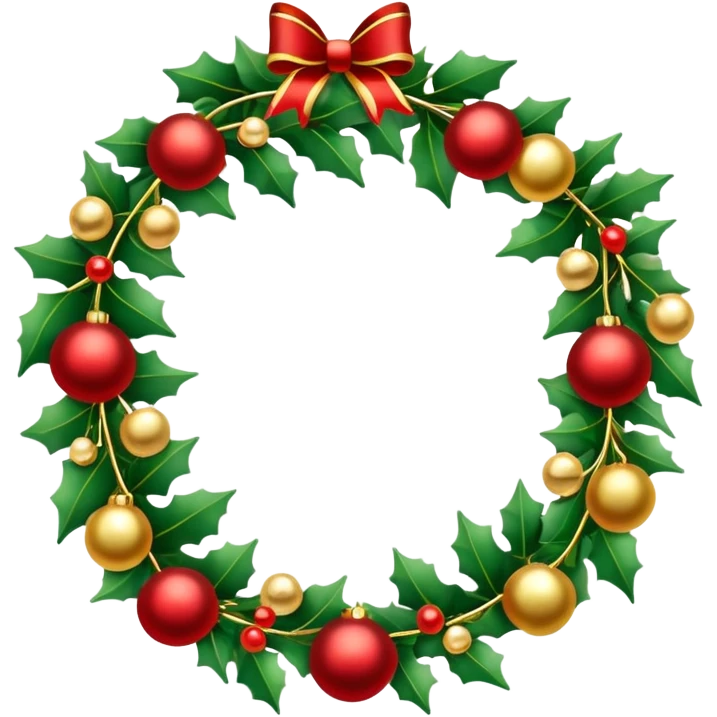 decorative holiday garland emoji