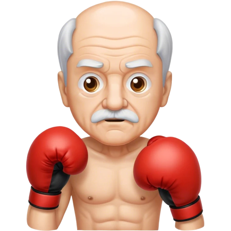 grandpa with boxing gloves emoji
