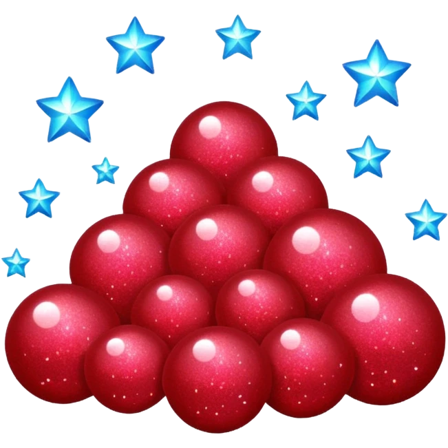 red glitter sky emoji