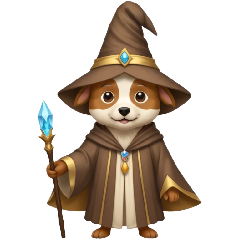 Dog wizard emoji