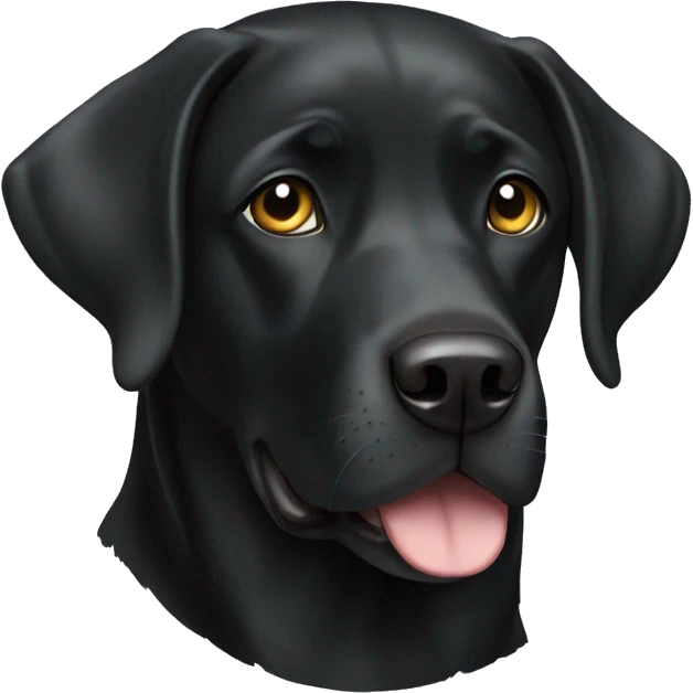black labrador  emoji