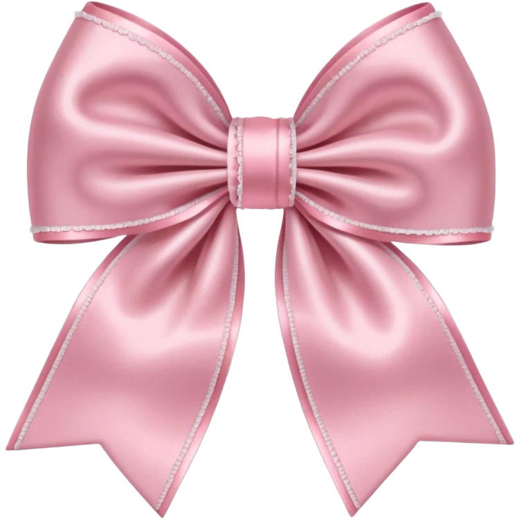 Cute light pink bow  emoji