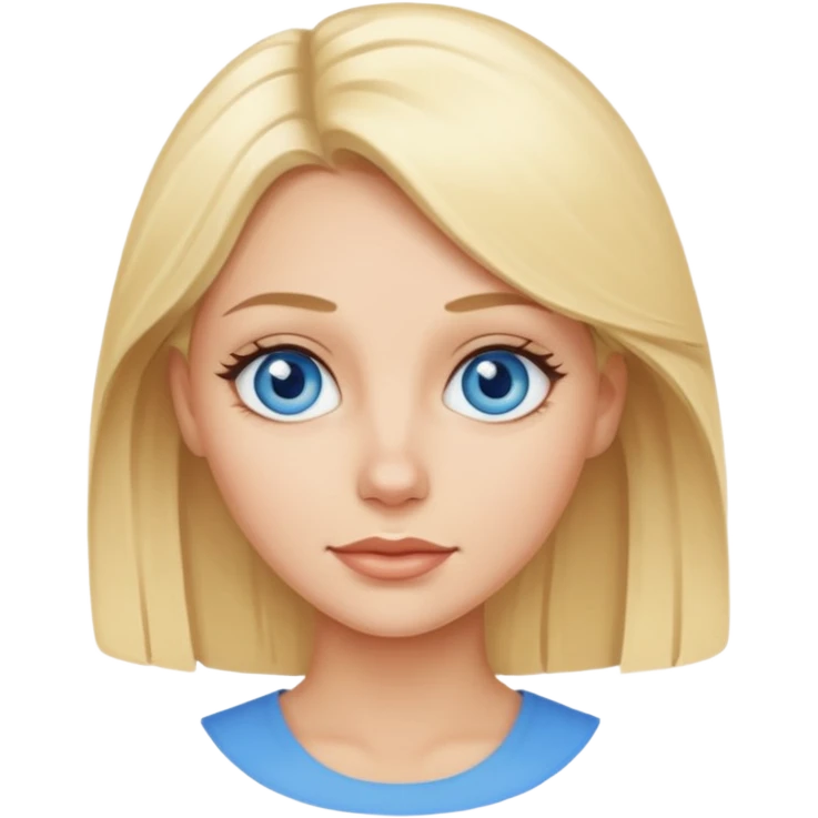Голубоглазая блондинка emoji