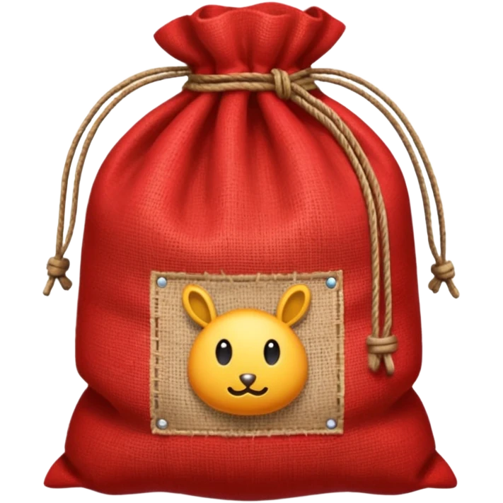 Red Sack Emoji AI Emoji Generator