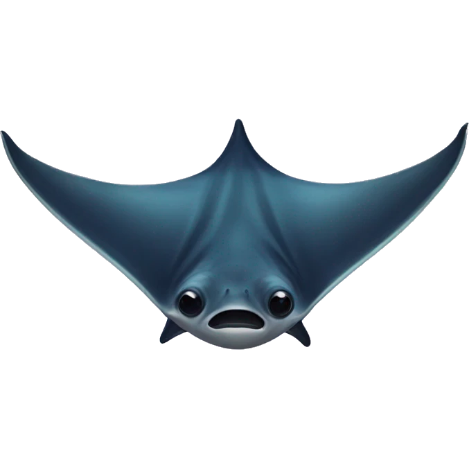 Aesthetic manta ray emoji