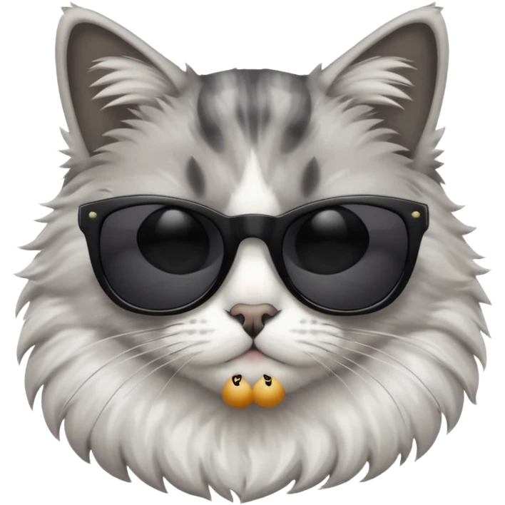 Cat wearing sunglasses emoji