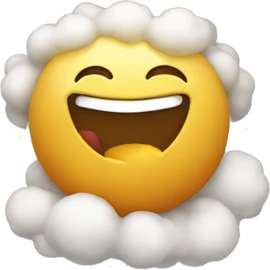 Une puff qui fume une puff  emoji
