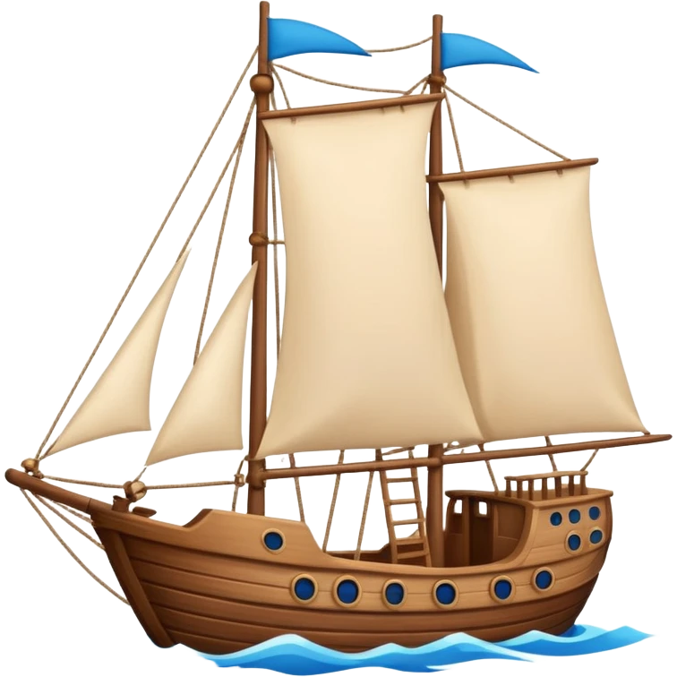 ship in cartoon  emoji