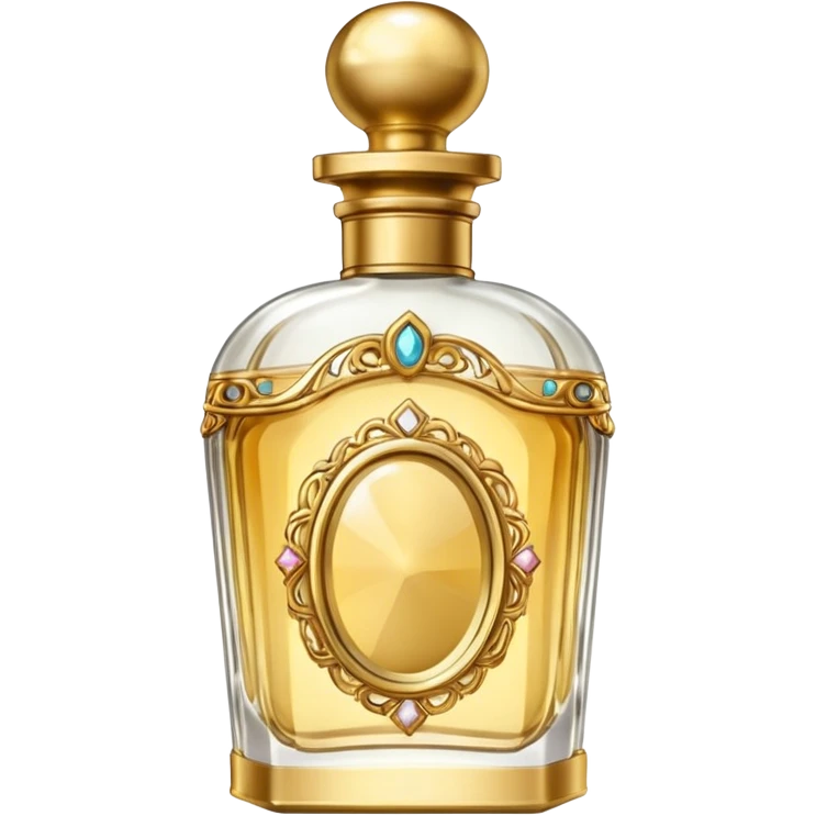 bottle of perfume gold exquisite large takes all the space

 emoji