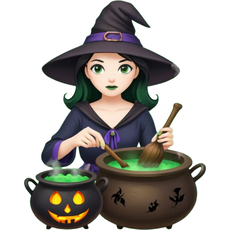 witch preparing poison emoji