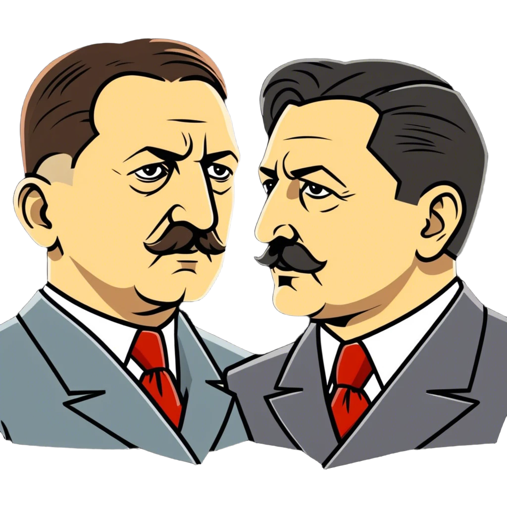 Hitler with Stalin  emoji