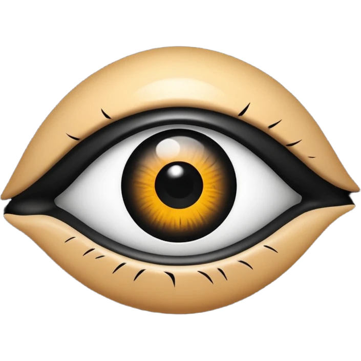 Ãbztrakt eye  with black blob  emoji