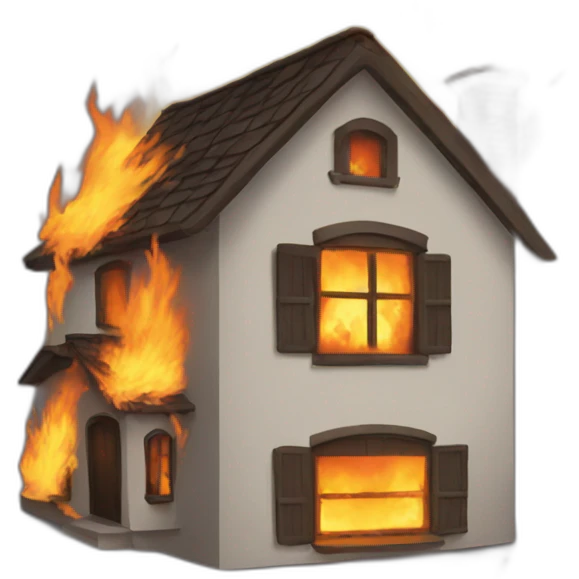Burning House emoji