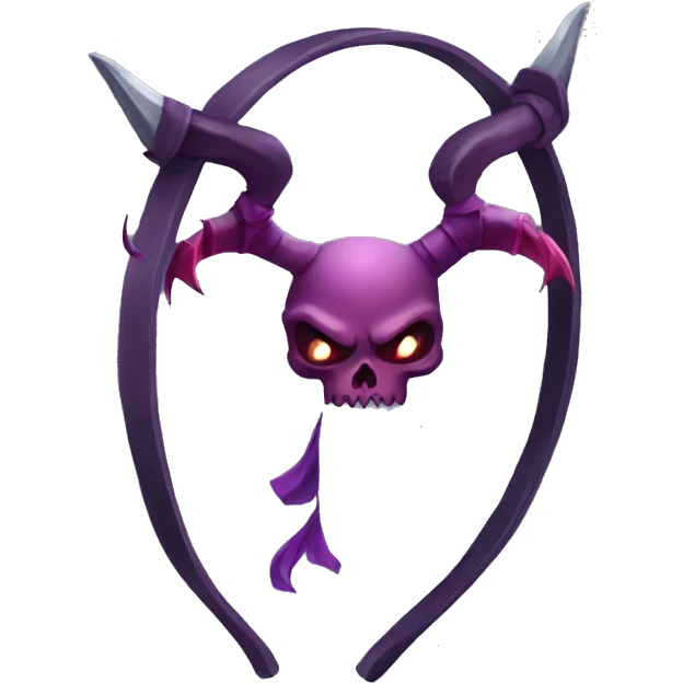 cute demonic bow accessory emoji
