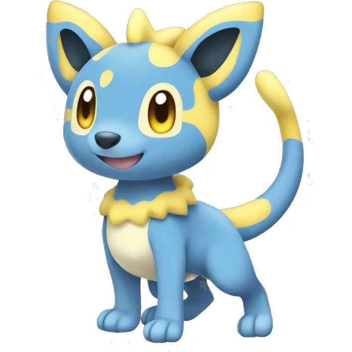 Full body cute cool ampharos riolu fakemon emoji