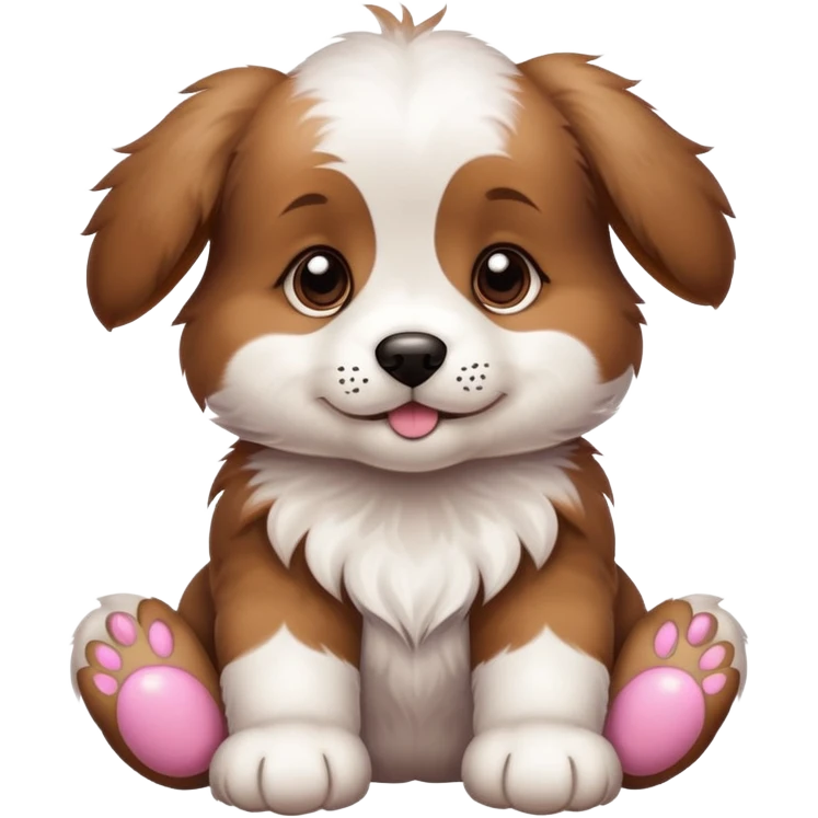 puppy showing its paws emoji