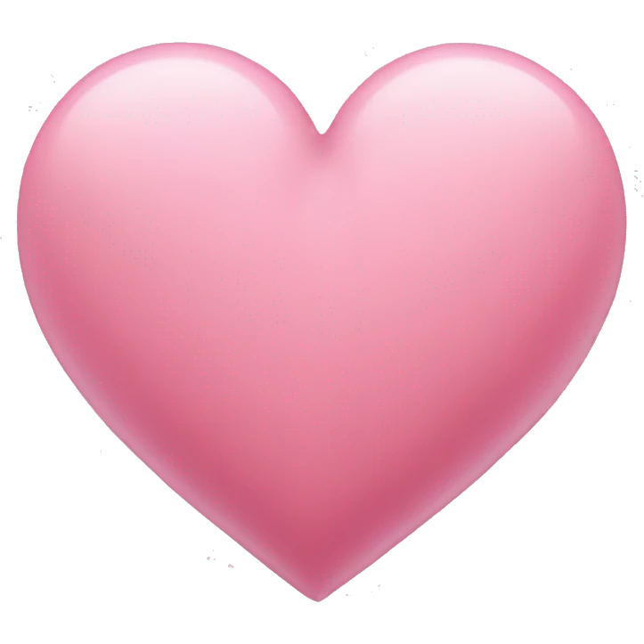 Aesthetic cozy pink heart emoji