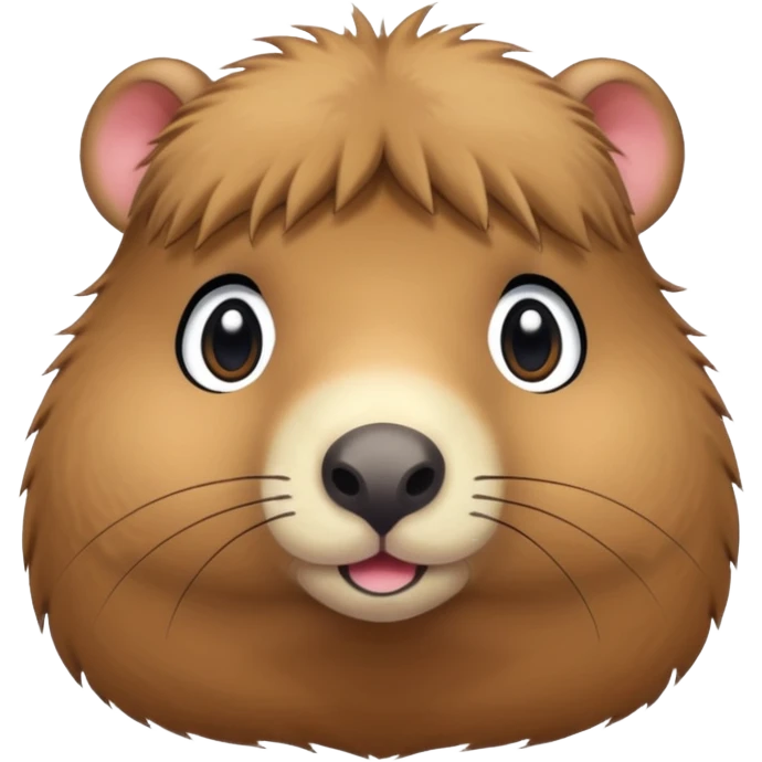 A capybara drawn in a manga style (kawaii) emoji