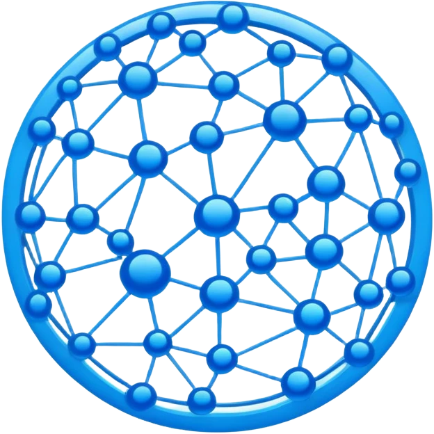 network in a circular form emoji
