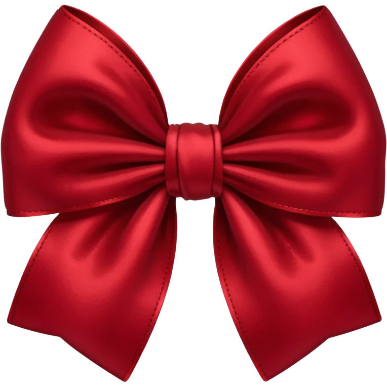 dark red bow emoji
