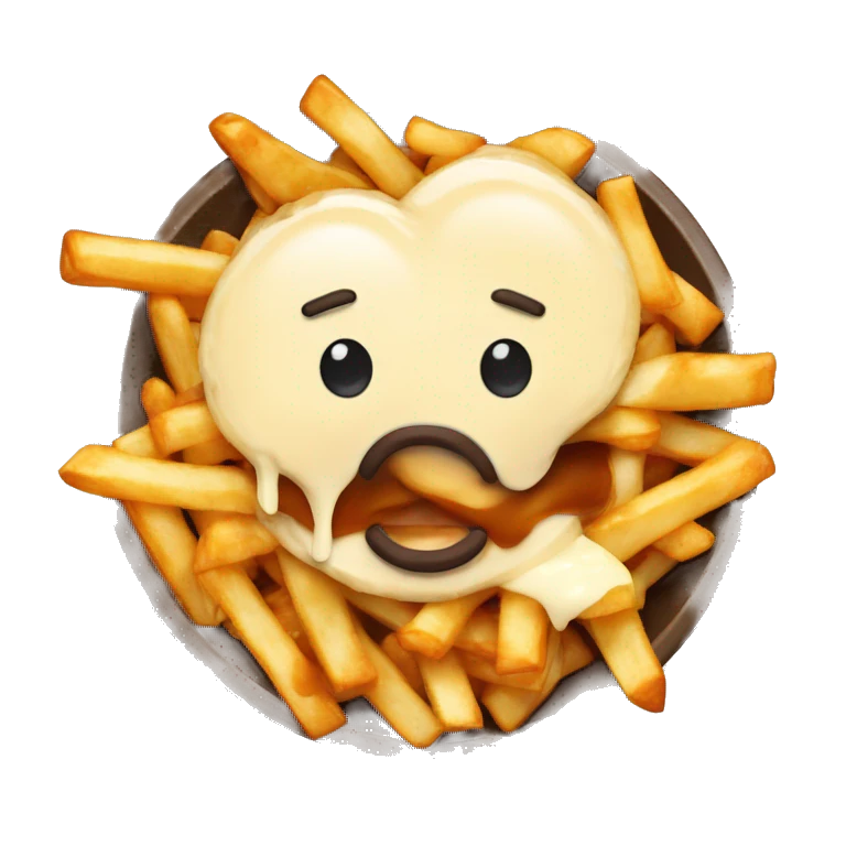 Poutine qui mange emoji