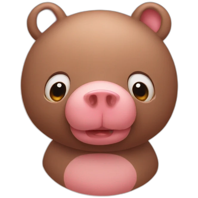 bear pig emoji