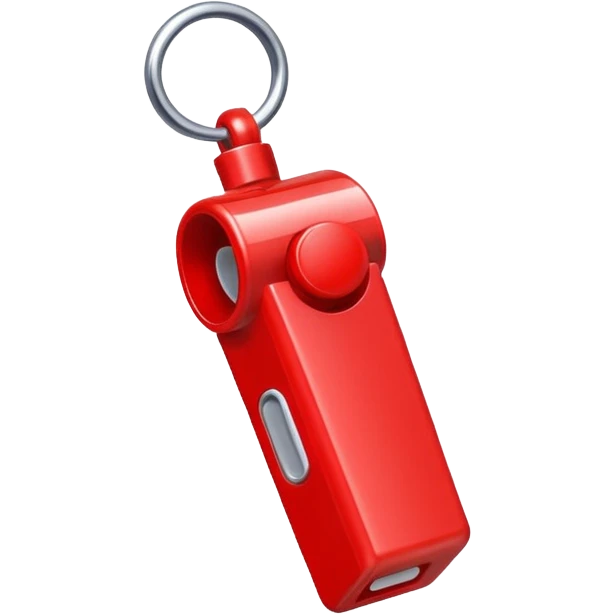 whistle in red emoji