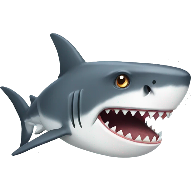 Bad shark emoji
