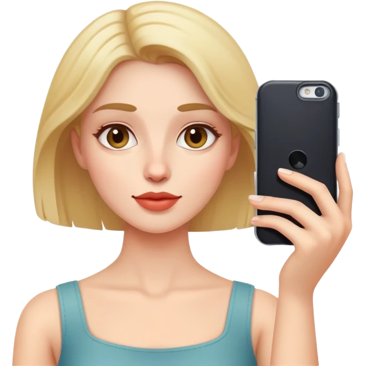 woman taking a selfie emoji