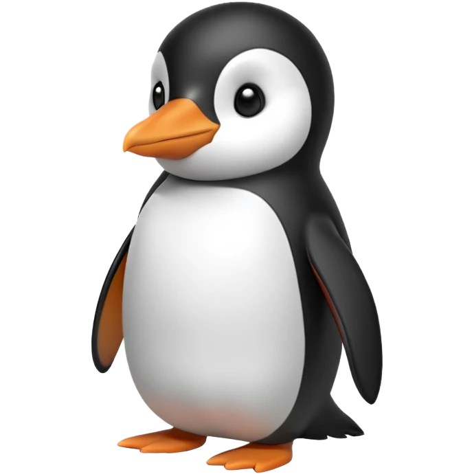 Pingüino sin boca emoji