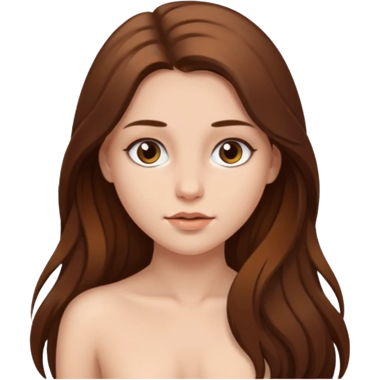 Yarı çıplak kız emoji