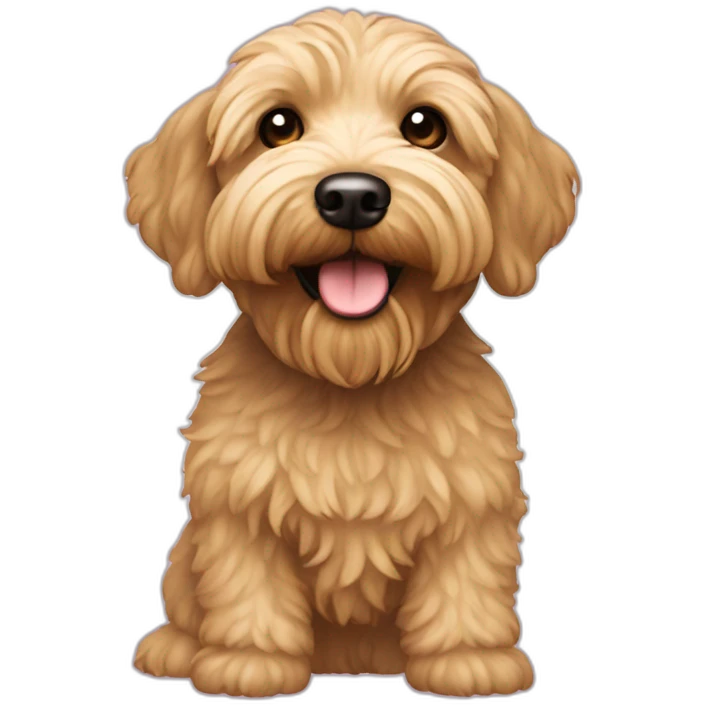 Golden Mini Schnoodle emoji